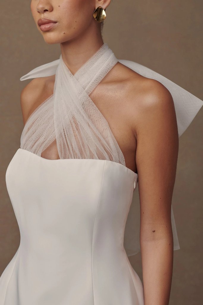 The Wedding Wardrobe Meshki - Maryam Tulle Bow dress 2