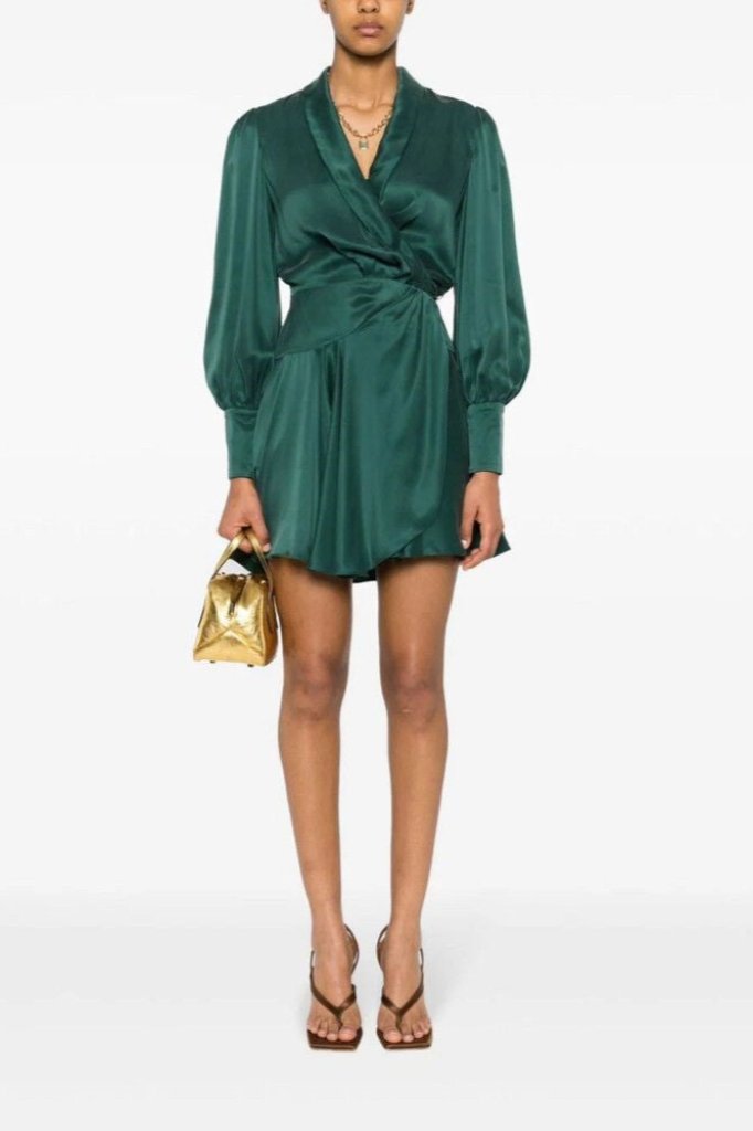 Zimmermann Espionage Silk Wrap Mini Dress | The Wedding Wardrobe Zimmermann Espionage Silk Wrap Mini Dress | The Wedding Wardrobe
