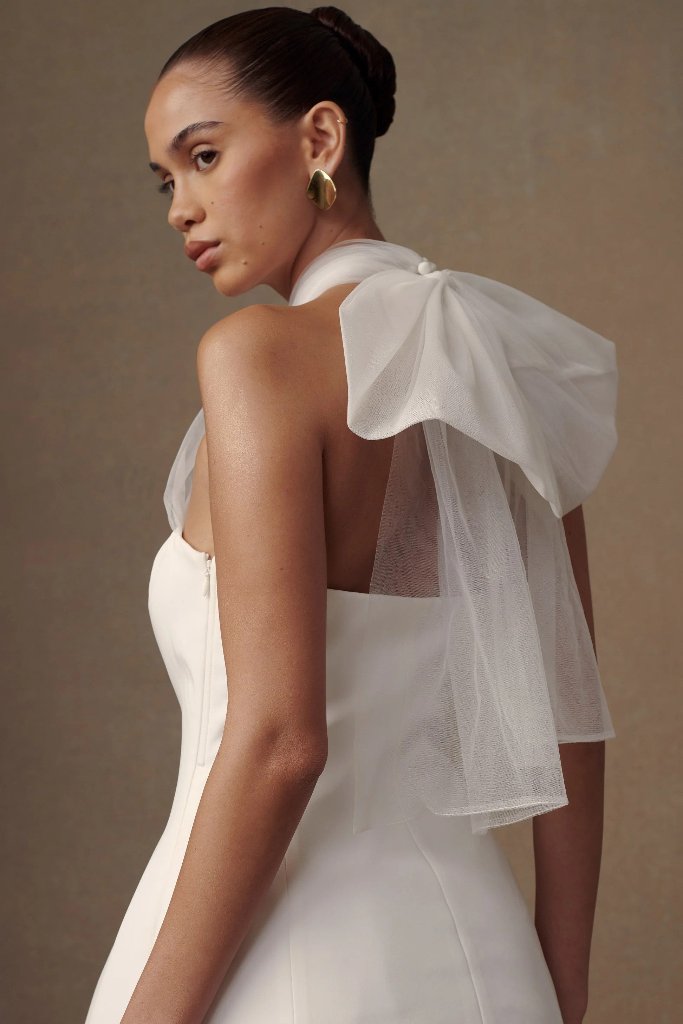 The Wedding Wardrobe Meshki - Maryam Tulle Bow dress 5