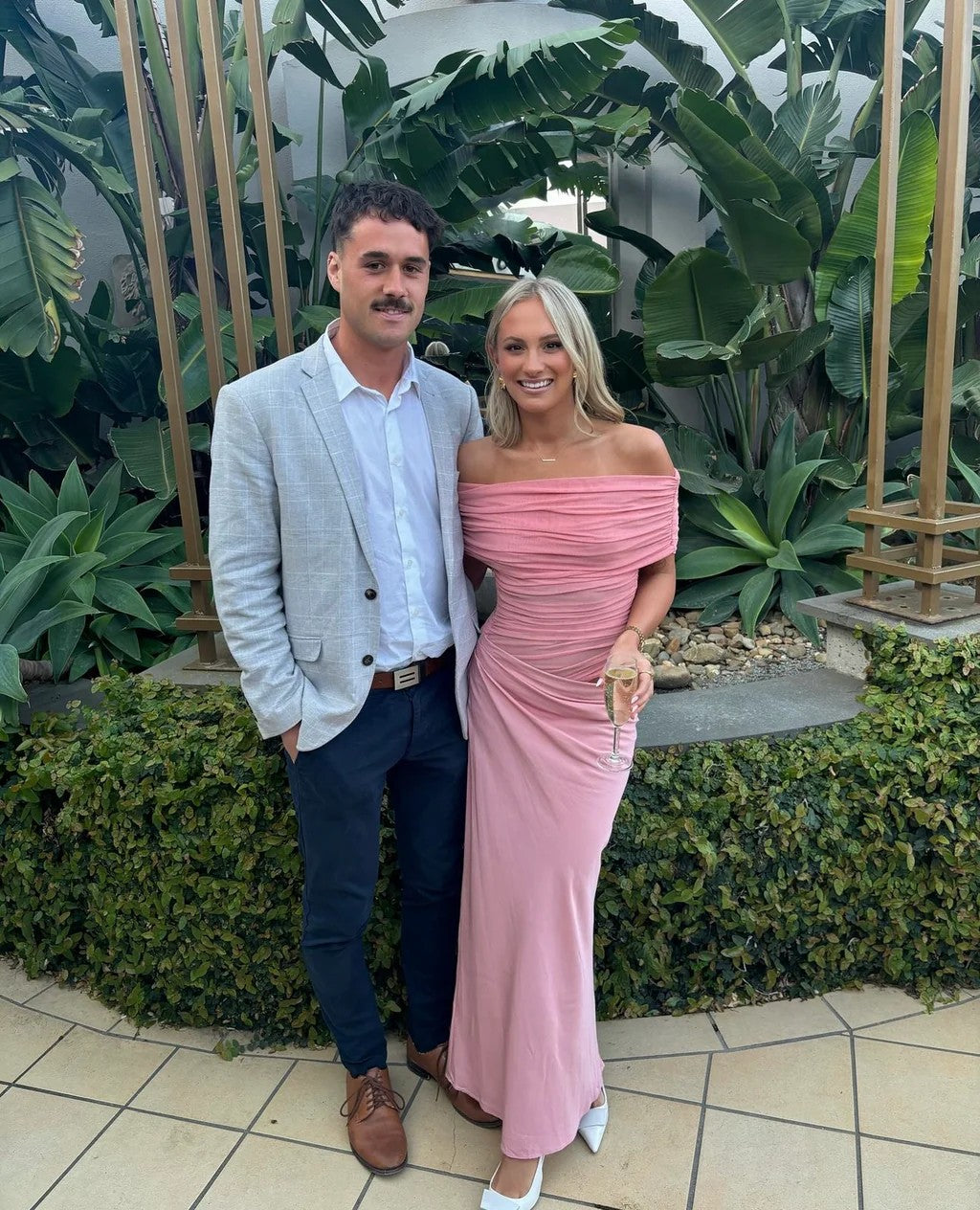 Benni - Nico Off Shoulder Maxi Dress - Size 10